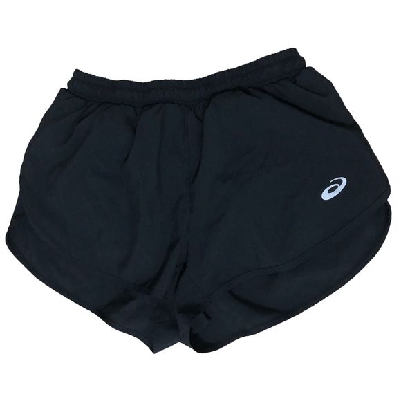 Asics Womens Elastic Waist Drawstring Pull-On Casual Stretch Running Shorts M - Picture 2 of 8